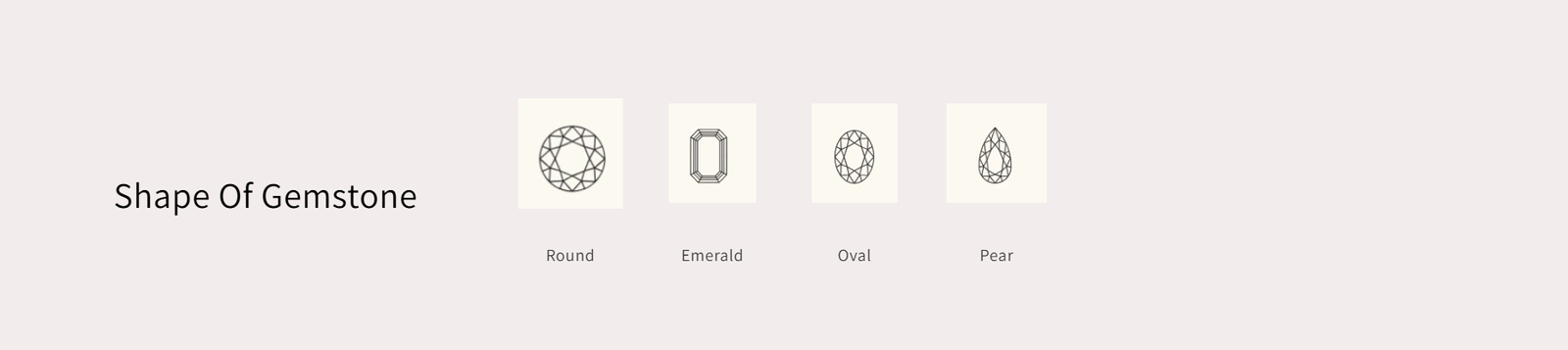 Shape of gemstone collection